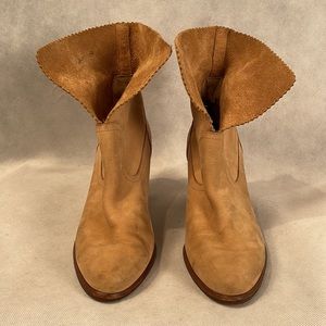 UGG Thames Leather Fold Down Booties Size 6.5